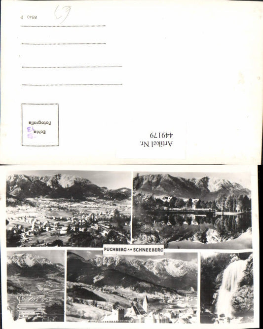 449179,Puchberg am Schneeberg Totale Wasserfall Mehrbildkarte