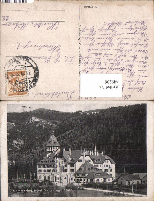 449206,Semmering Hotel Erzherzog Johann