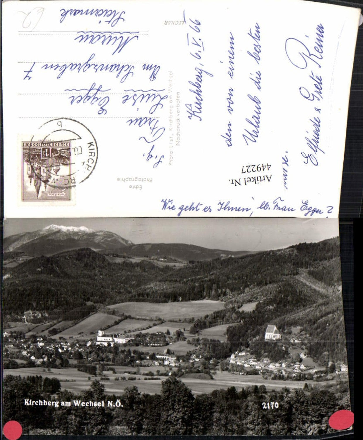 449227,Kirchberg am Wechsel Totale Bergkulisse