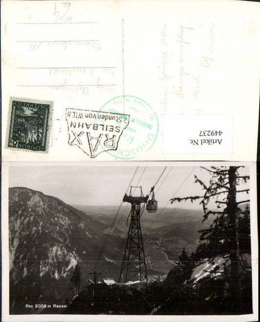 449237,Rax Raxeilbahn Seilbahn b. Reichenau