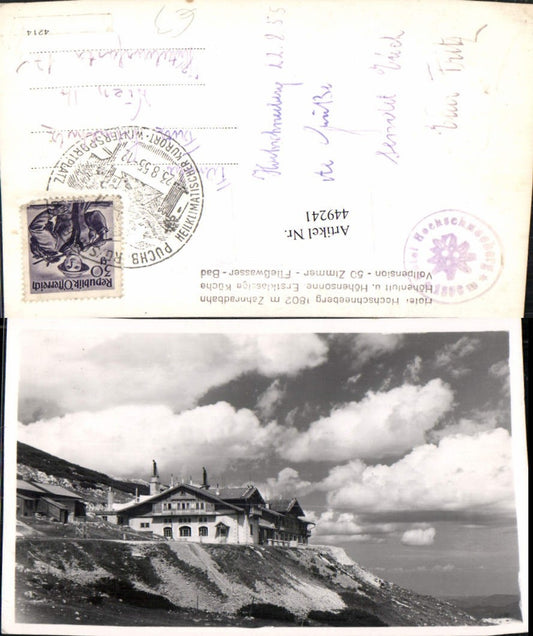 449241,Hotel Hochschneeberg b. Puchberg
