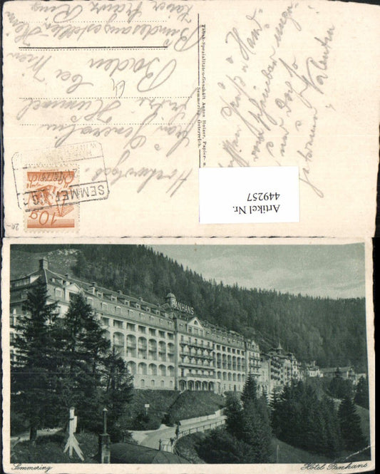 449257,Semmering Hotel Panhans
