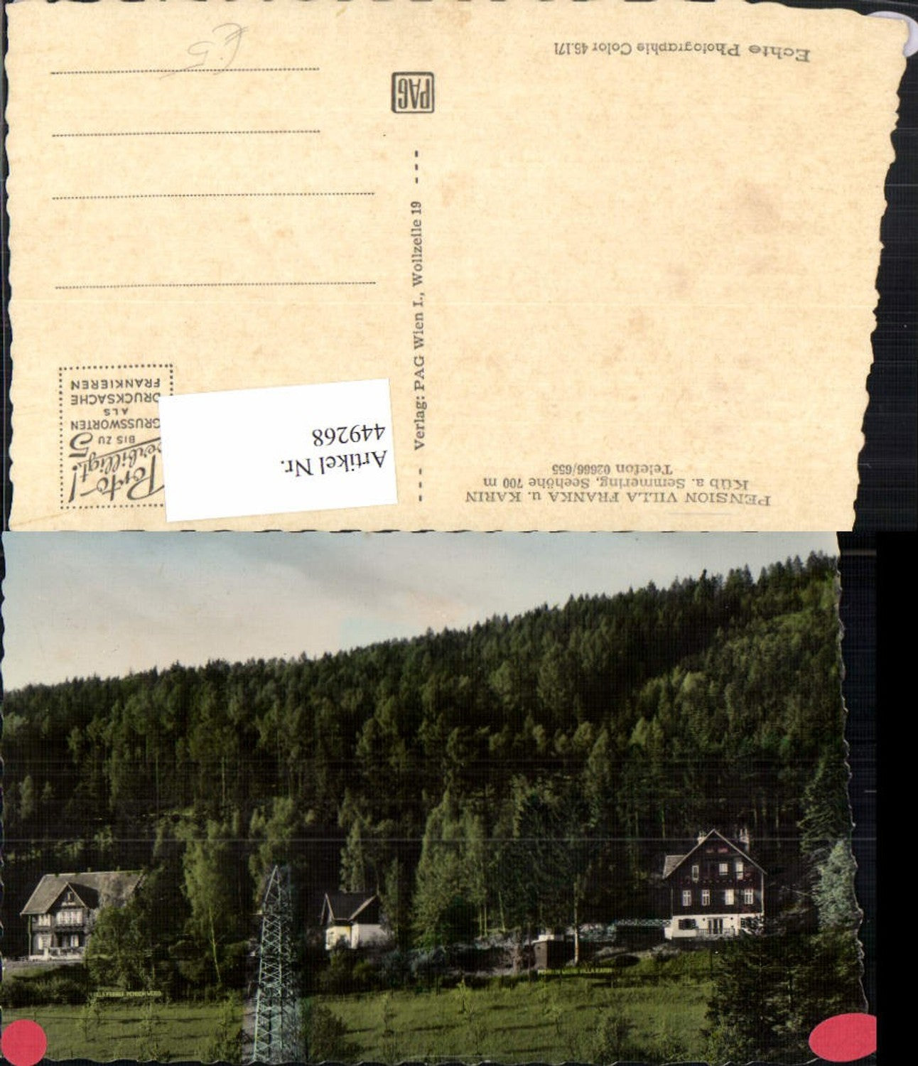 449268,Küb am Semmering Pension Villa Franka u. Karin