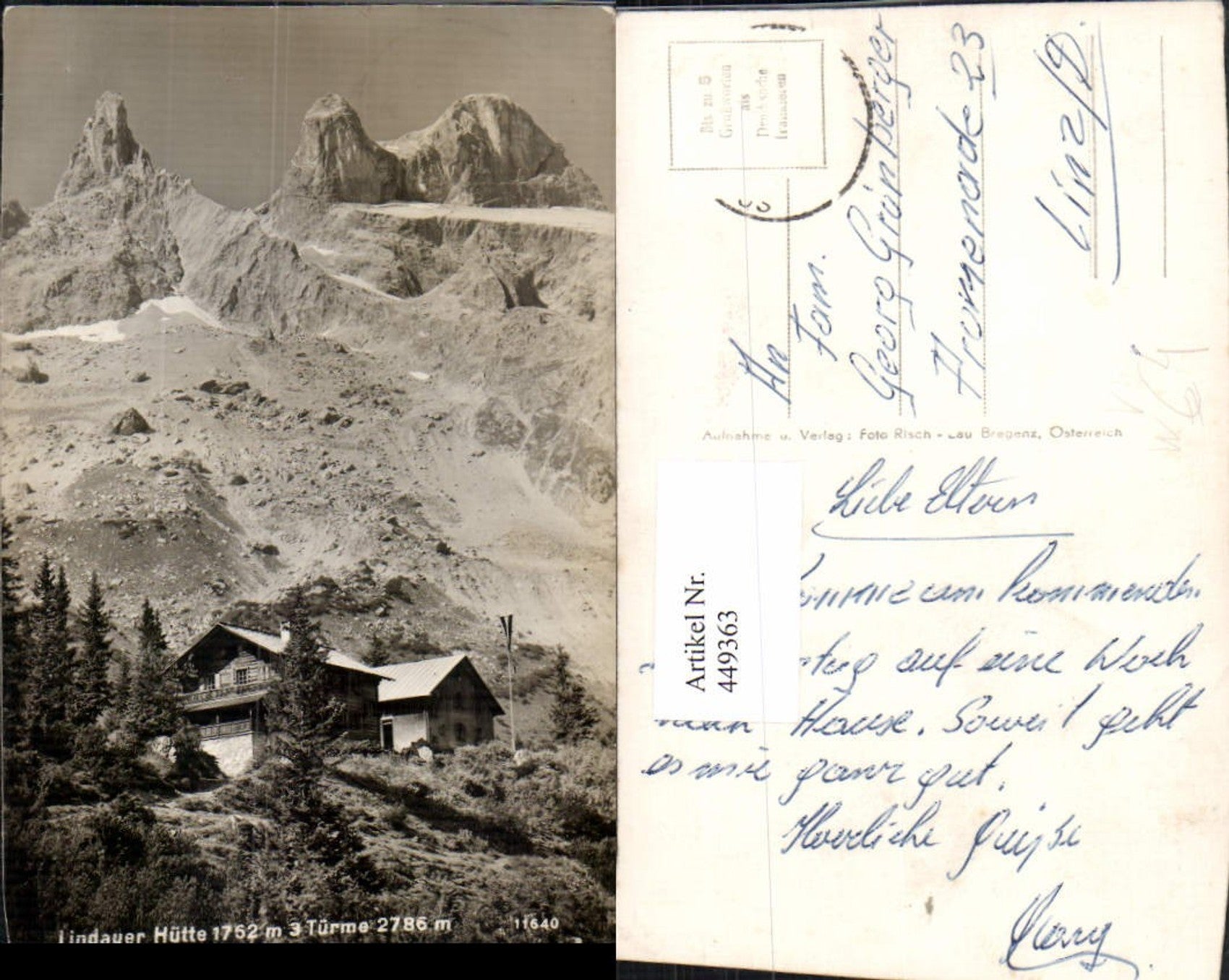 Alte Ansichtskarte – Old Postcard