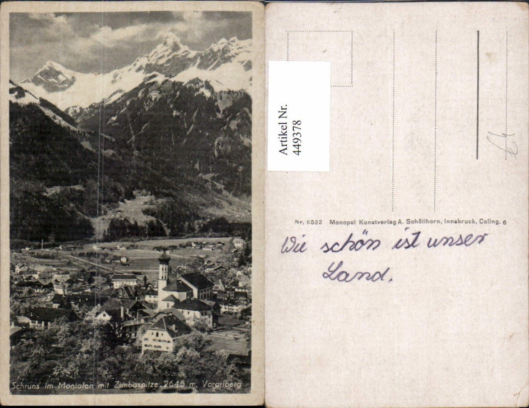 Alte Ansichtskarte – Old Postcard