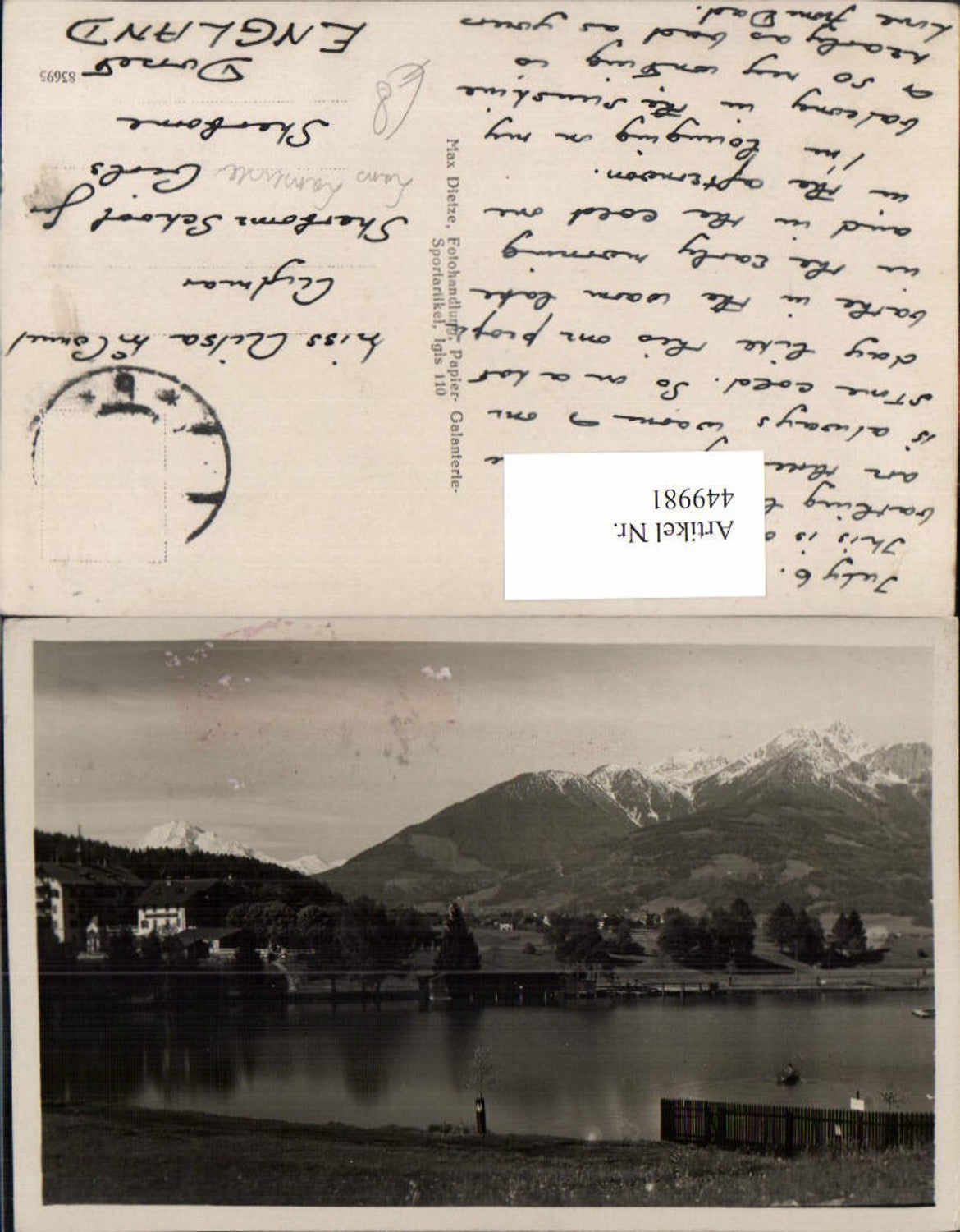 Alte Ansichtskarte – Old Postcard