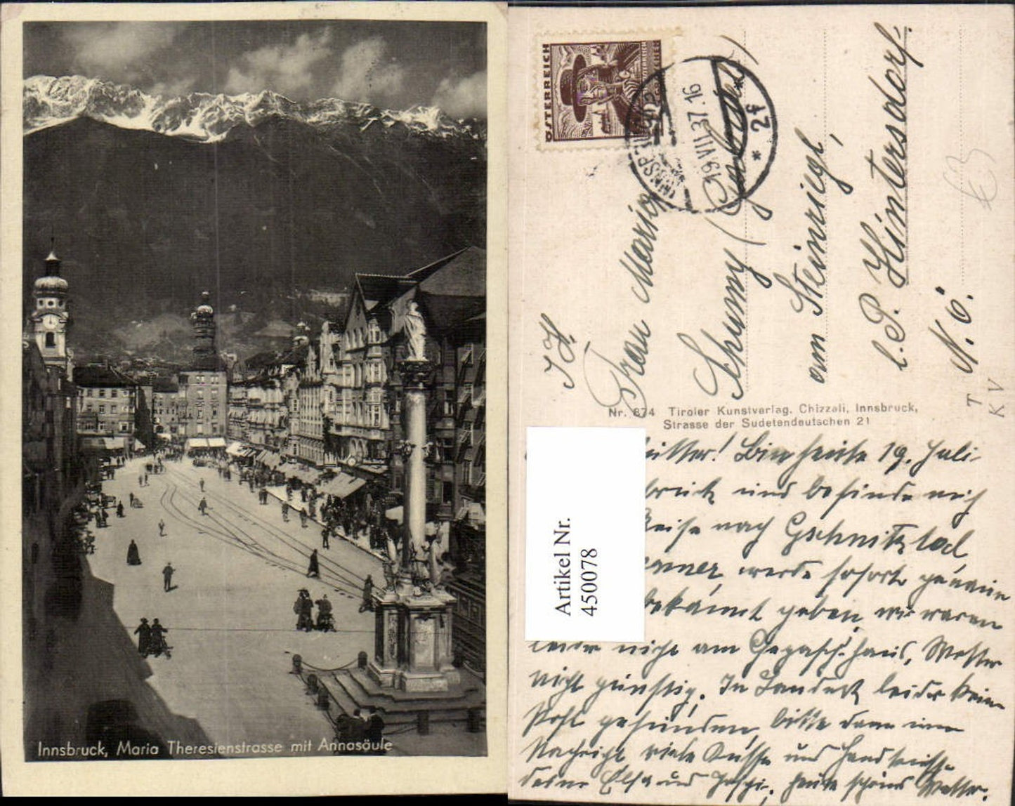 Alte Ansichtskarte – Old Postcard