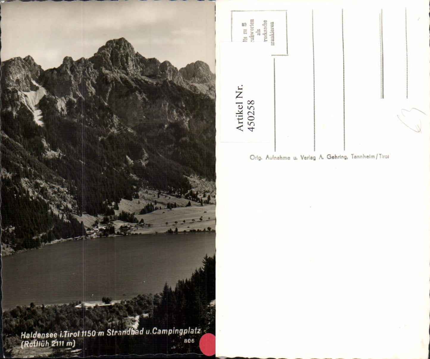 Alte Ansichtskarte – Old Postcard