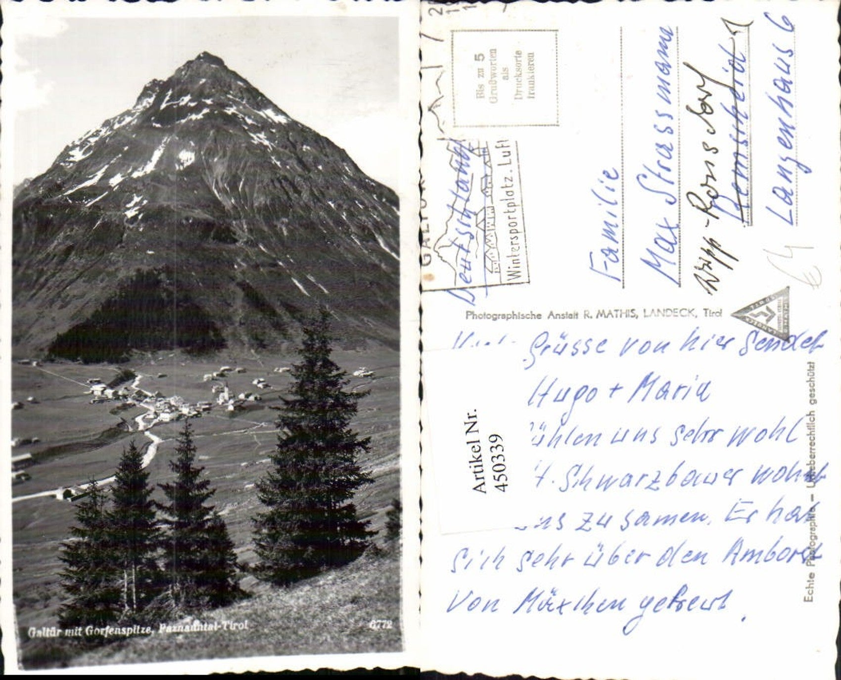 Alte Ansichtskarte – Old Postcard