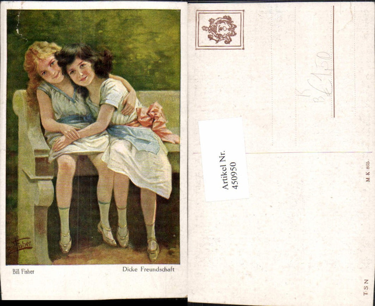 450950,Theo Stroefer 865 Künstler Bill Fisher Dicke Freundschaft Mädchen