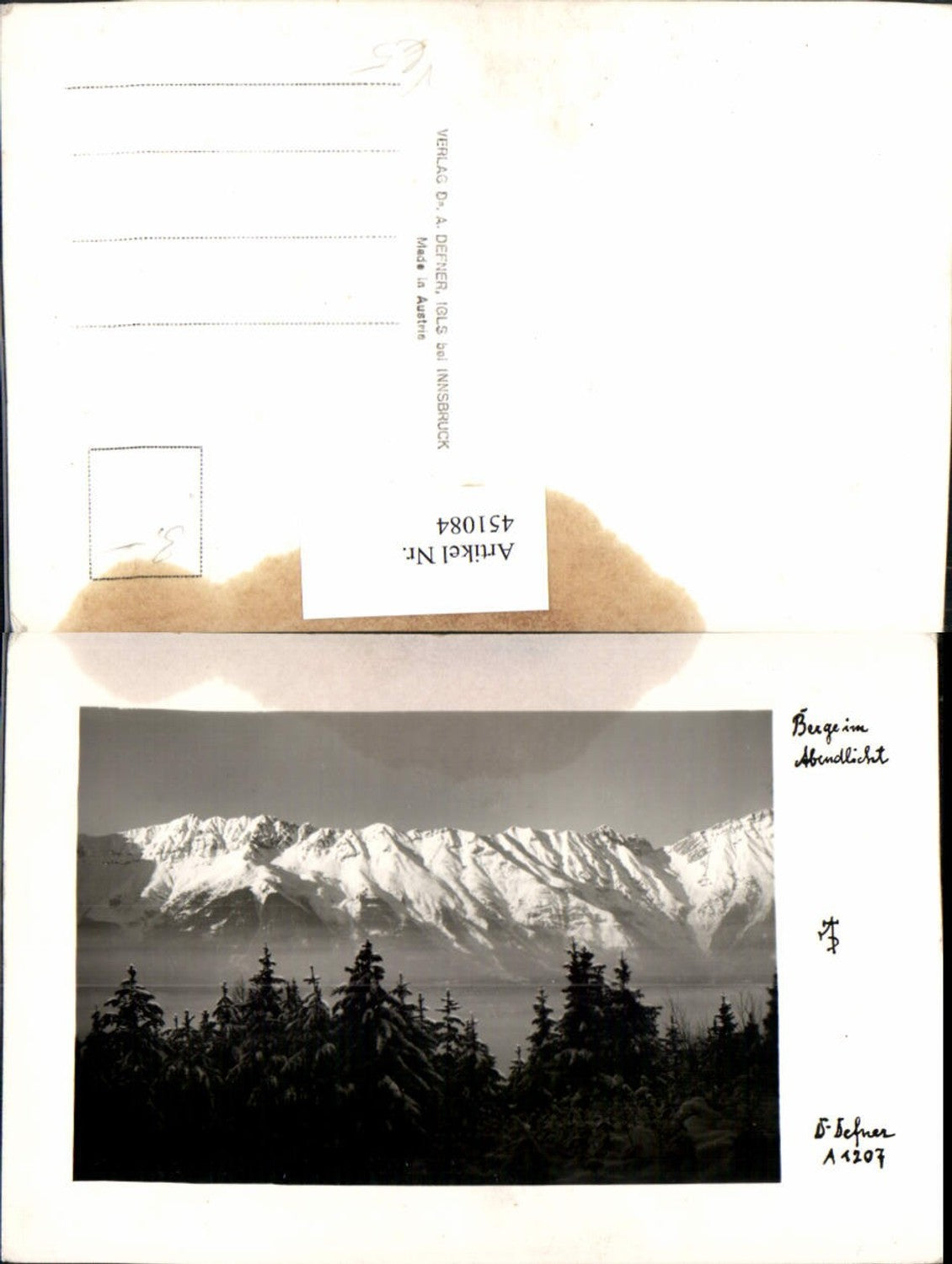451084,Photographic Art Dr. Defner A1207 Mountains in Evening Light Mountain Scenery