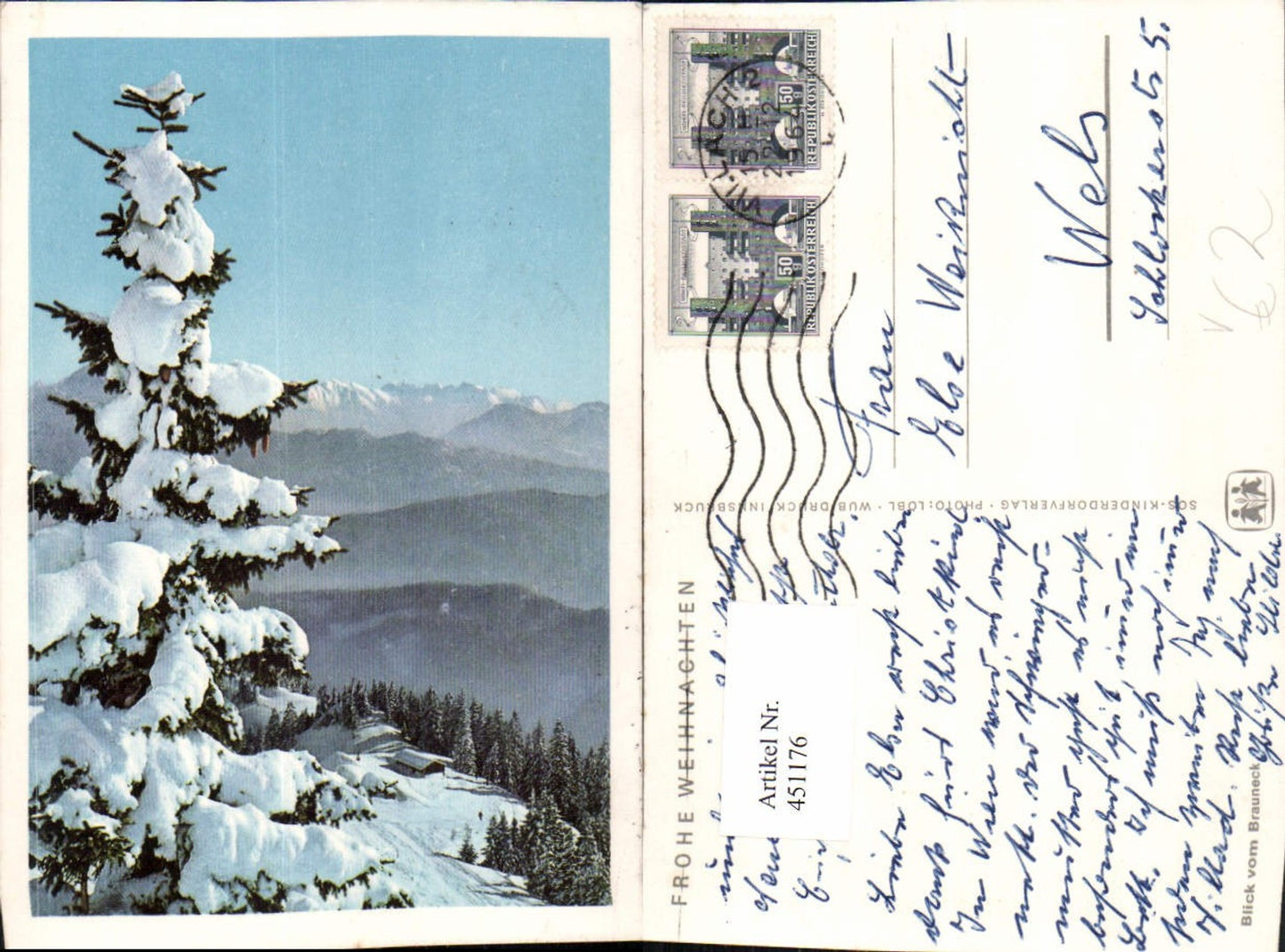 451176,SOS-Kinderdorf Blick vom Brauneck Bergkulisse Winterbild