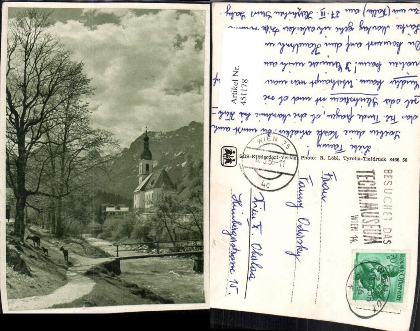 451178,SOS-Kinderdorf Ramsau b. Berchtesgaden Kirche Bergkulisse