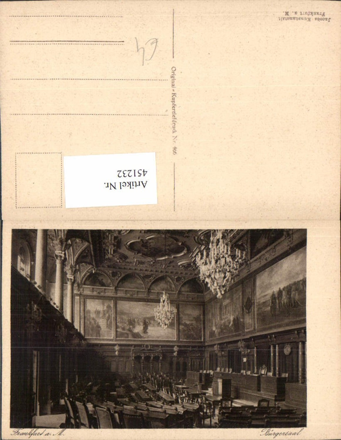 451232,Frankfurt am Main Bürgersaal Innenansicht