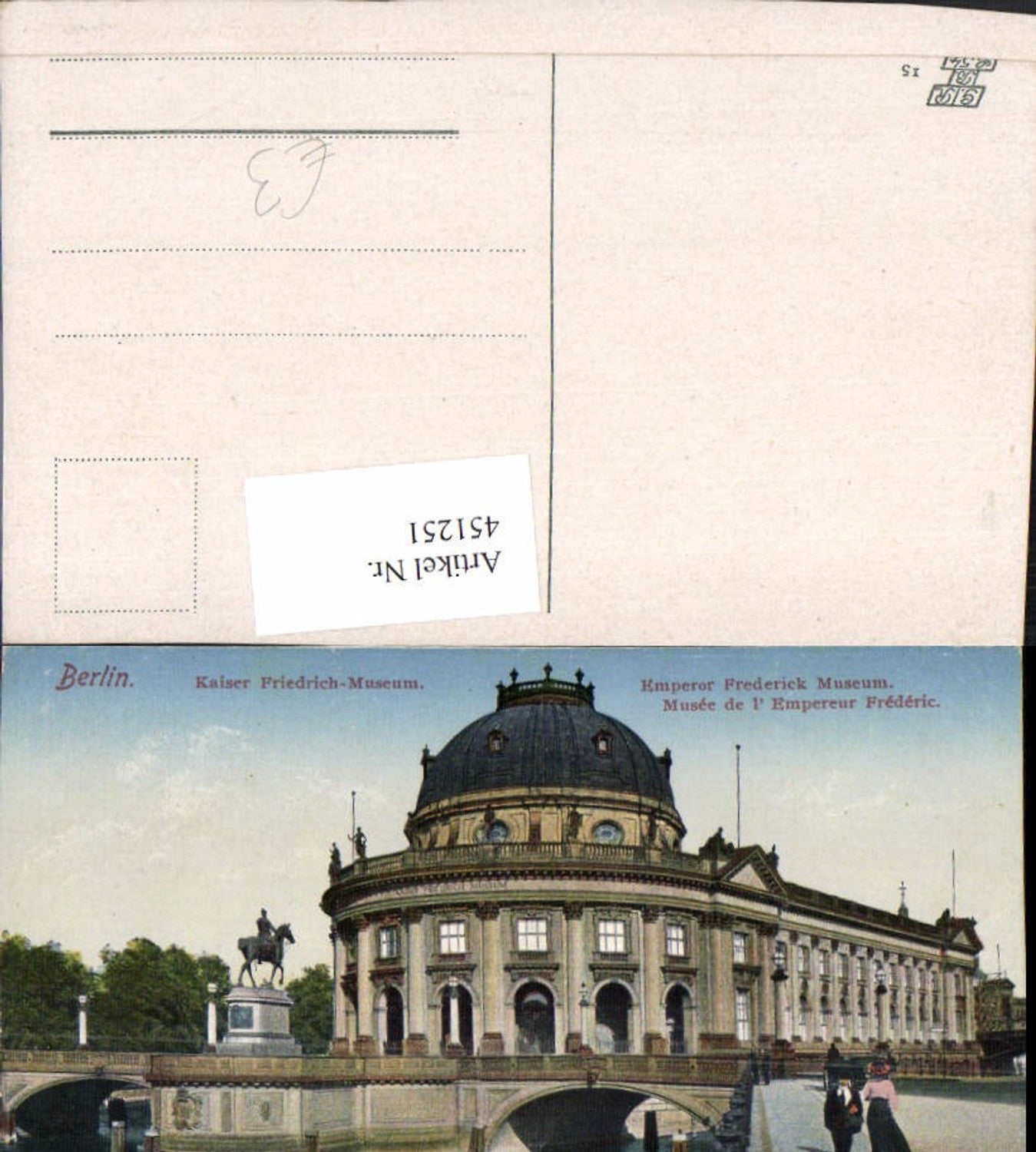 451251,Berlin Kaiser Friedrich-Museum Brücken