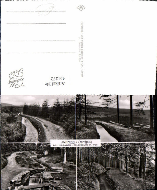 451272,Altenau im Oberharz Dammgraben Wegpartien Mehrbildkarte