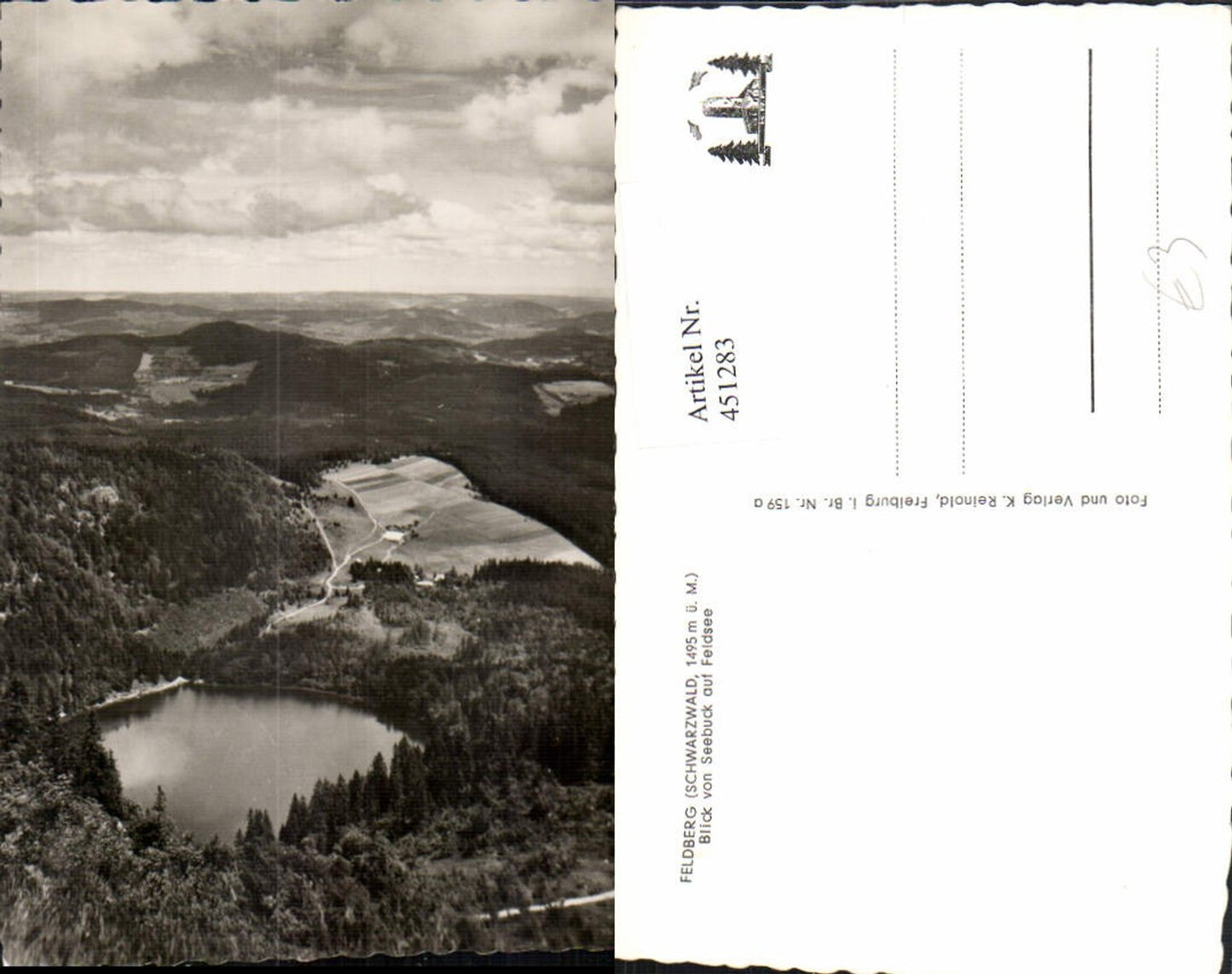 451283,Feldberg im Schwarzwald Blick von Seebuck auf Feldsee