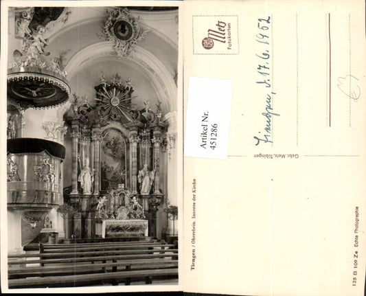 451286, Tiengen Upper Rhine Church Interior view Pulpit