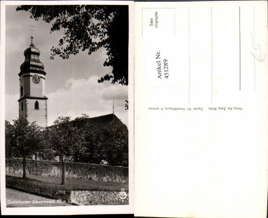 451289, Grafenhausen in the Black Forest, Church Tower