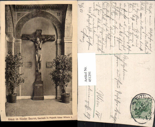 451291, Beuron Monastery Cross Crucifix