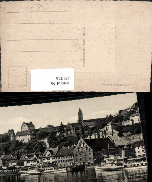 451326,Meersburg am Bodensee Teilansicht Dampfer