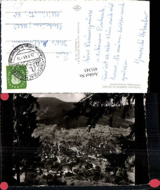 451343,Forbach im Murgtal Schwarzwald Totale