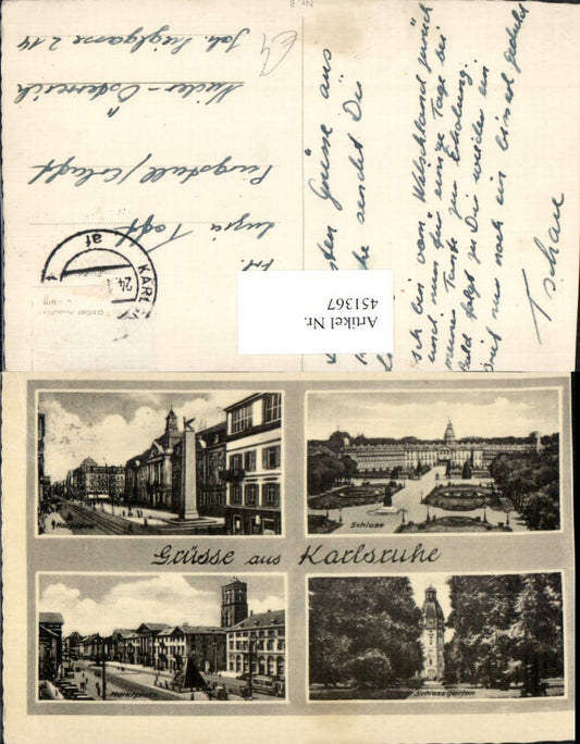 451367, Karlsruhe Palace Garden Market Square Multi-image map
