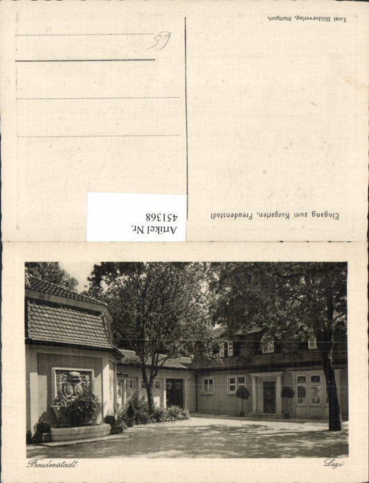 451368, Freudenstadt Entrance to the spa gardens pub Lazi