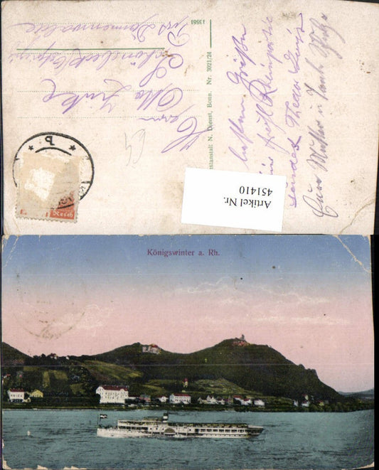 451410,Königswinter am Rhein Teilansicht Dampfer