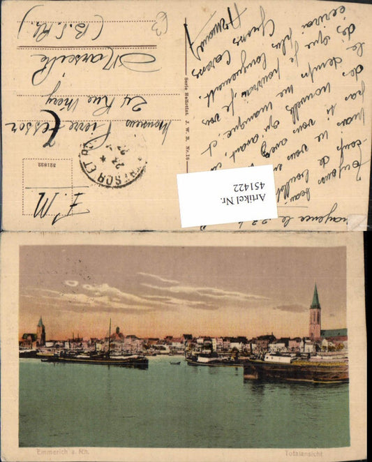 451422,Emmerich am Rhein Teilansicht Schiffe