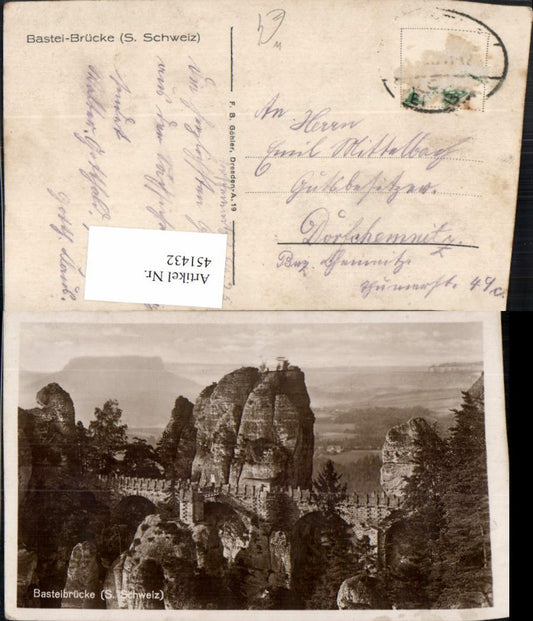 451432,Sächsische Schweiz Bastei Brücke b. Rathen