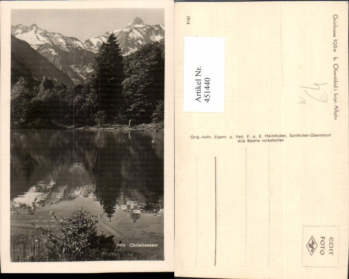 451440,Christlessee See b. Oberstdorf Bergkulisse