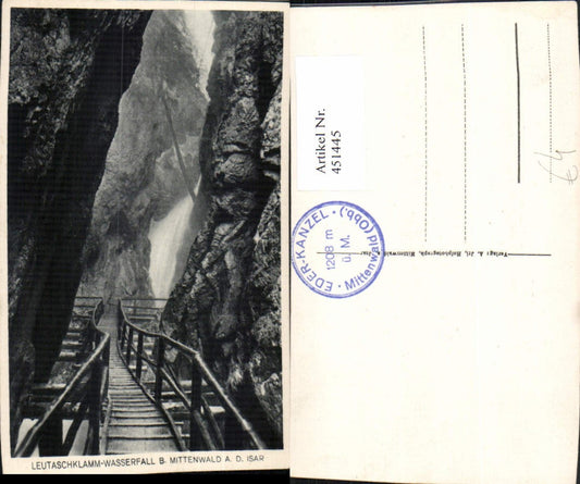 451445,Leutaschklamm Klamm b. Mittenwald Wasserfall