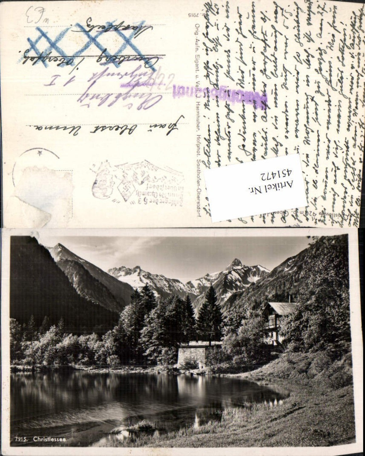 451472,Christlessee See b. Oberstdorf mountain backdrop