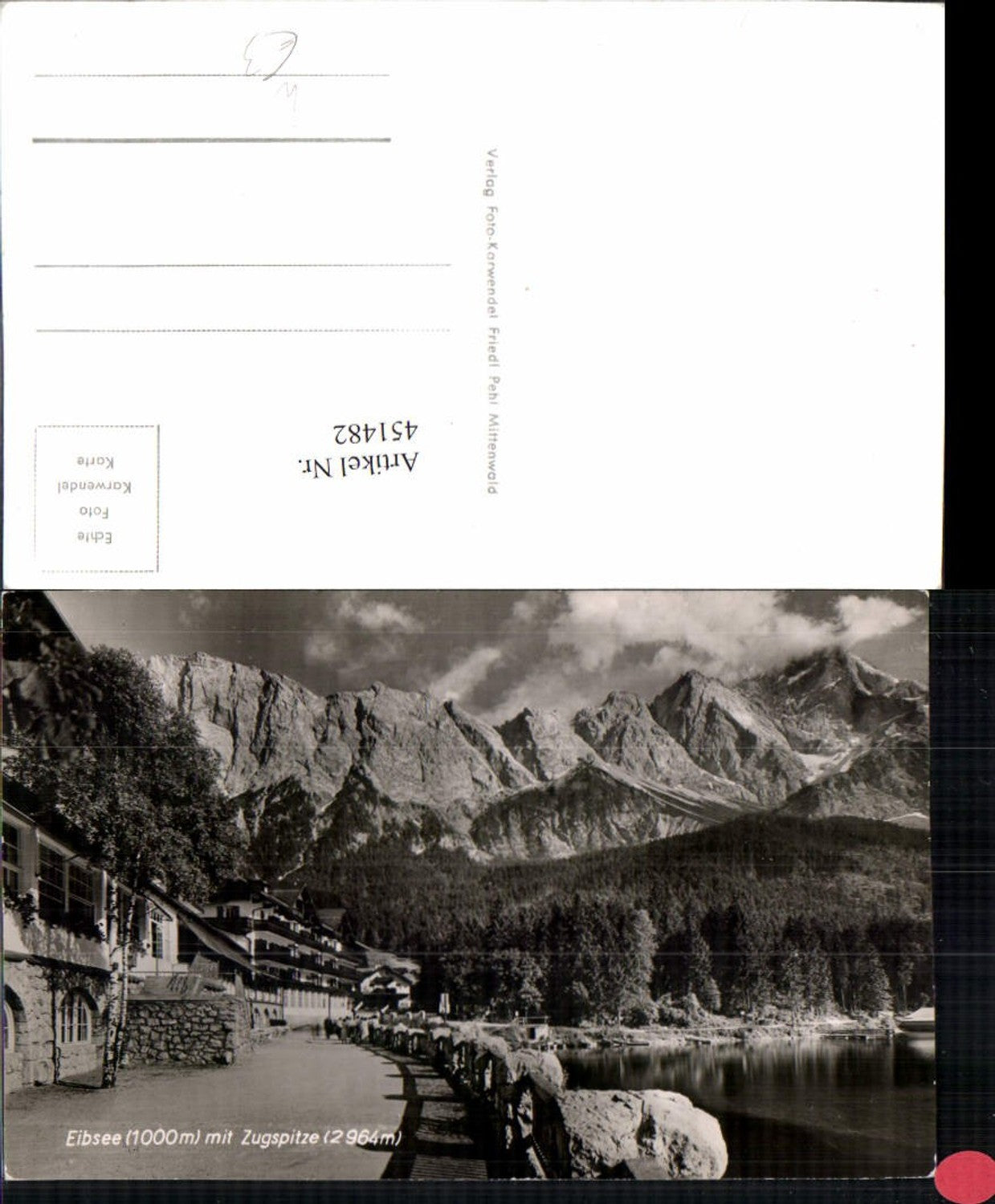 451482,Eibsee See b. Grainau m. Zugspitze Bergkulisse