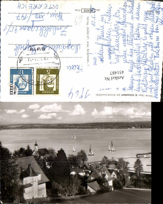 451487,Unterschondorf am Ammersee Teilansicht Boote