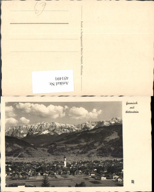 451491,Garmisch Totale m. Wetterstein Bergkulisse