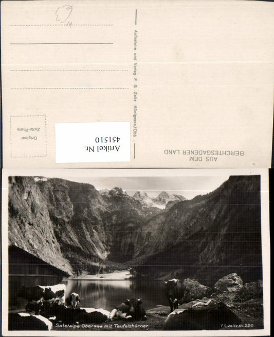 451510,Saletalpe Obersee See b. Ramsau m. Tefuelshörner Bergkulisse