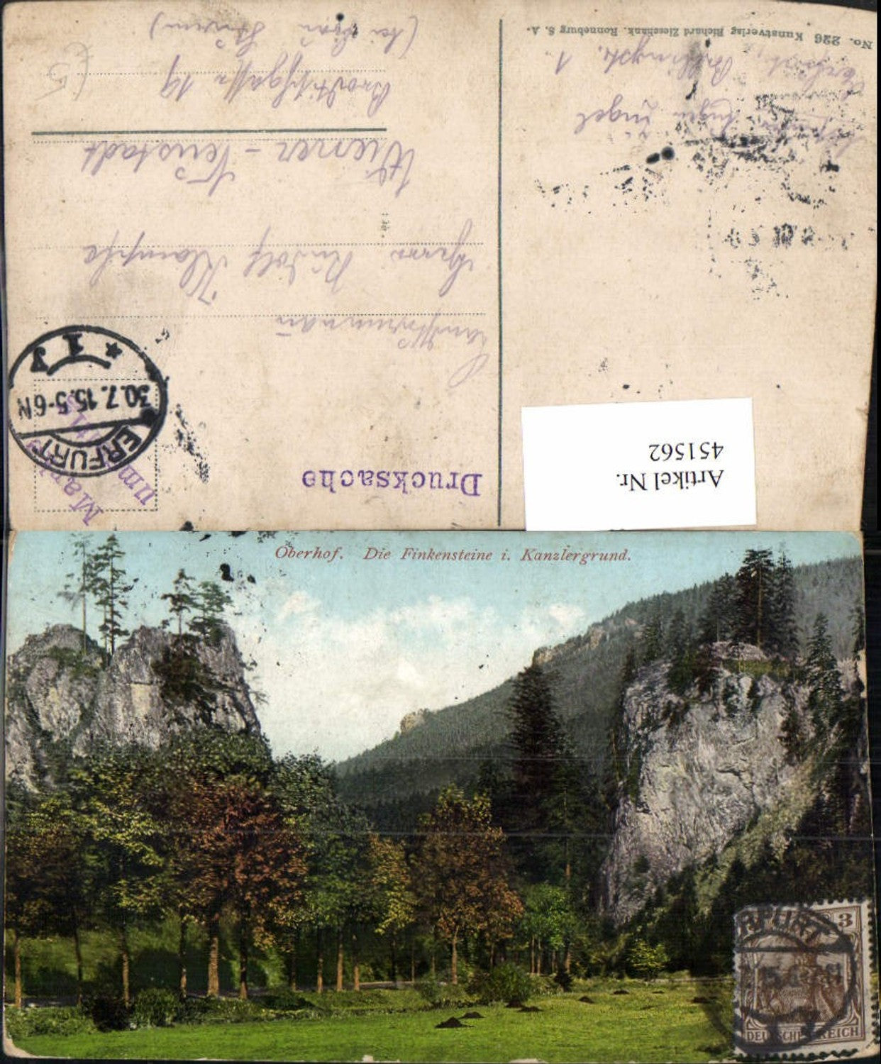 451562, Oberhof Finkenstein im Kanzlergrund Felsen