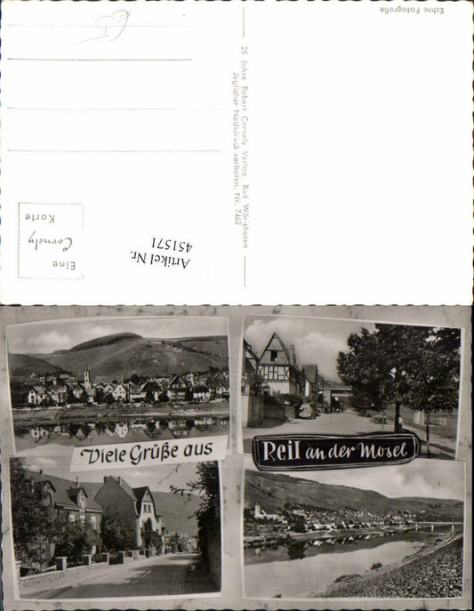 451571,Reil an d. Mosel Totale Straßenansicht Mehrbildkarte