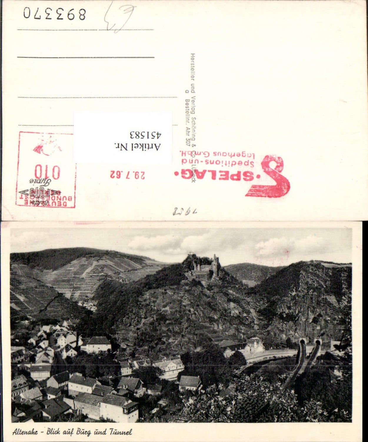 451583,Altenahr Totale m. Burg u. Tunnel
