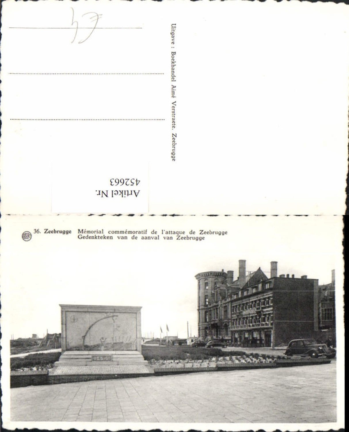 452663,Belgium Zeebrugge Seebrügge Gedenkteken van de aanval van Zeebrugge