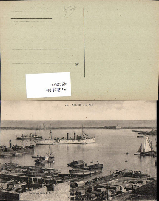 452897,Algeria Alger Algier Le Port Hafen Dampfer Boote