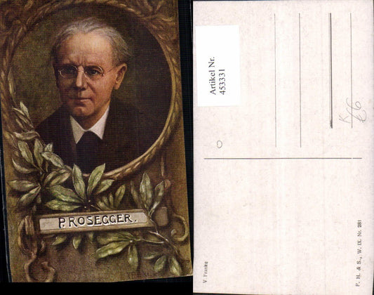 453331,Künstler Ak V. Franke Peter Rossegger Portrait Kunst
