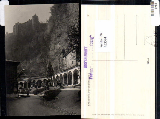 453584,Salzburg Petersfriedhof Friedhof Festung