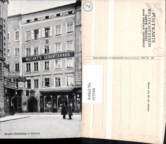 453588,Salzburg Mozarts Geburtshaus Gebäude