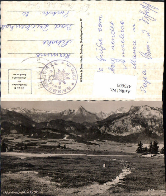 453605,Salzburg Gaisbergspitze Bergkulisse