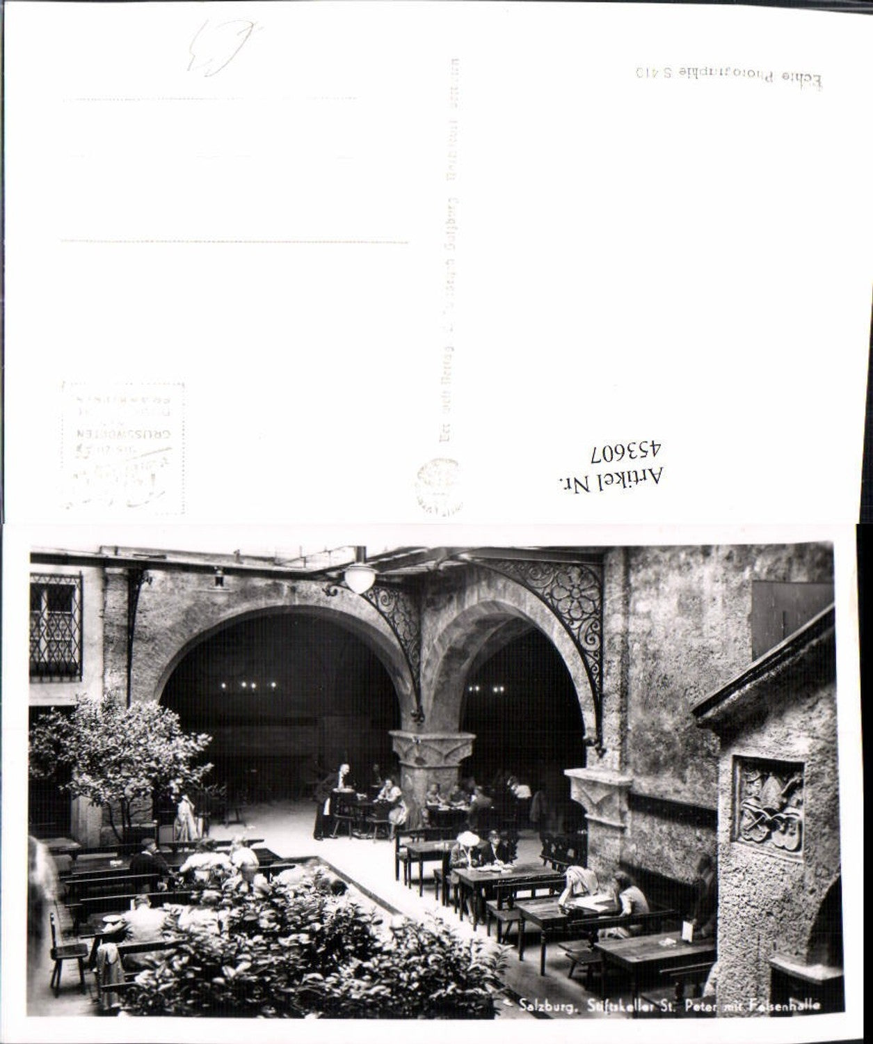 453607,Salzburg Stiftskeller St. Peter m. Felsenhalle
