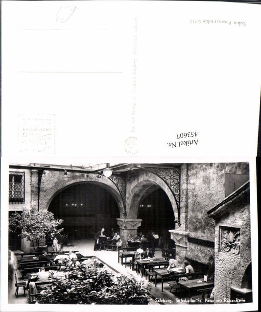 453607,Salzburg Stiftskeller St. Peter m. Felsenhalle