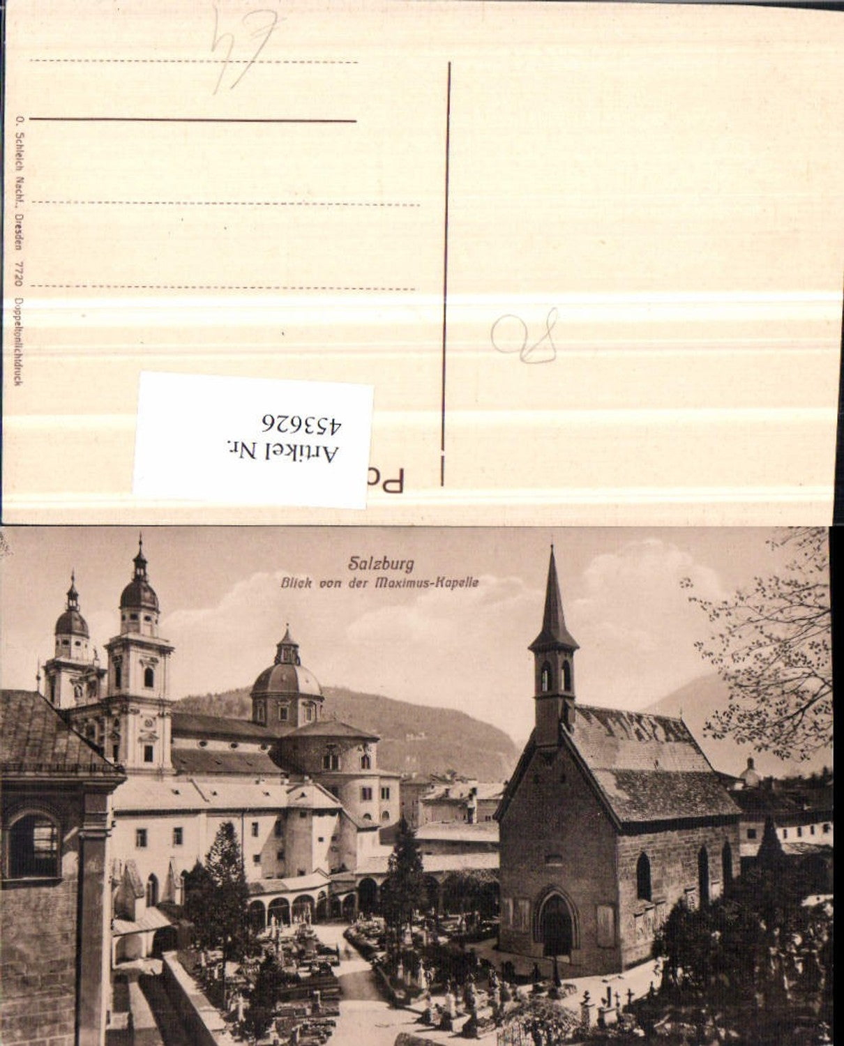 453626,Salzburg Blick von d. Maximus-Kapelle Kirche